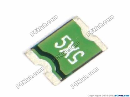 Picture of PCH Component Fuse- SMT Polymer 1812, 5X5 0.5A