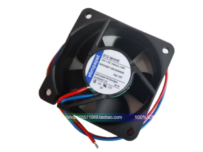 Picture of ebm-papst 612 NHHR Server - Square Fan sq60x60x25mm, 2-wire, 12V 2.9W