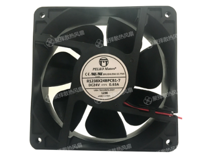 Picture of PELKO R1238X24BPCB1-7 Server-Square Fan R1238X24BPCB1-7