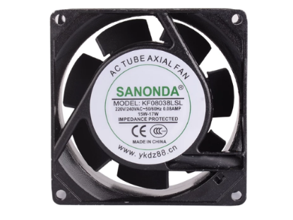 Picture of SANONDA KF08038LSL Server-Square Fan KF08038LSL, Alloy Framed