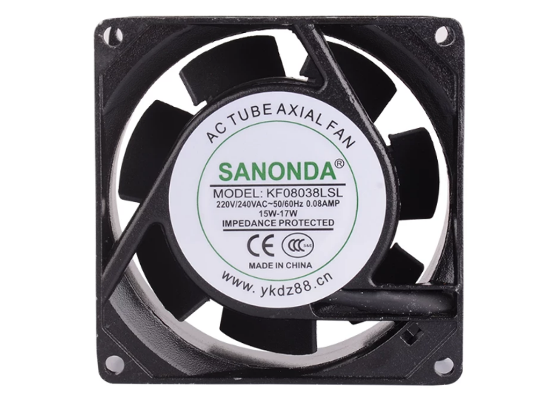 Picture of SANONDA KF08038LSL Server-Square Fan KF08038LSL, Alloy Framed
