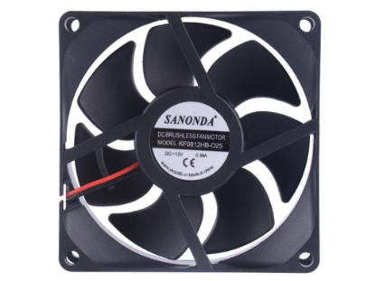 Picture of SANONDA KF0812HB-D25 Server-Square Fan KF0812HB-D25