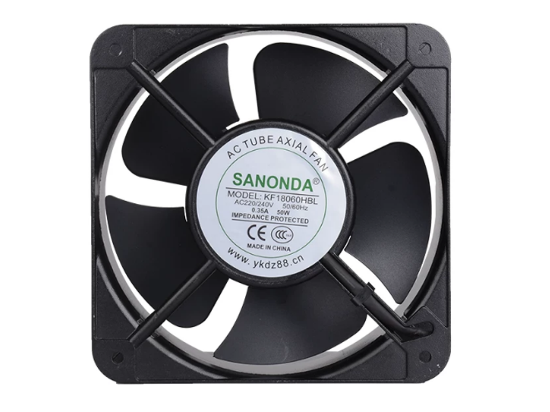 Picture of SANONDA KF18060HBL Server-Square Fan KF18060HBL, Alloy Framed