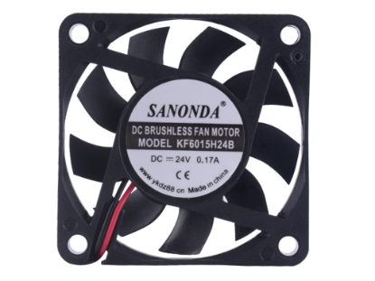 Picture of SANONDA KF6015H24B Server-Square Fan KF6015H24B