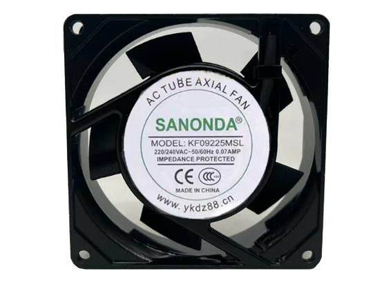 Picture of SANONDA KF9225MSL Server-Square Fan KF9225MSL, Alloy Framed