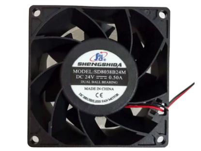 Picture of SHENGSHIDA SD8038B24M Server-Square Fan SD8038B24M