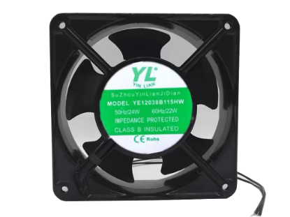 Picture of YL / YONG GANG YE12038B115HW Server-Square Fan YE12038B115HW, Alloy Framed