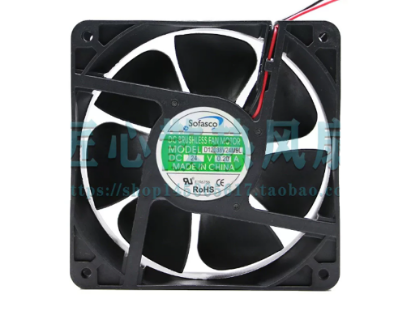 Picture of Sofasco D12038V24MBL Server-Square Fan D12038V24MBL