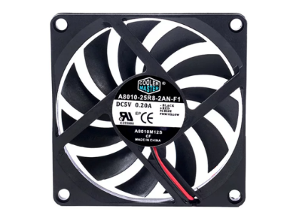 Picture of Cooler Master A8010-25R8-2AN-F1 Server - Square Fan sq80x80x10, 2w, DC 12V 0.2A 