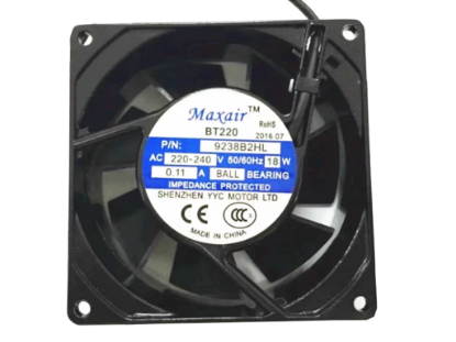 Picture of Maxair 9238B2HL Server-Square Fan 9238B2HL