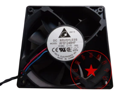 Picture of Delta Electronics AFB1248HF Server-Square Fan AFB1248HF, -R00