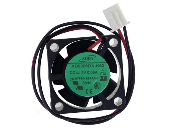 Picture of ADDA AD0205DX-K50 Server-Square Fan , 	DC 5V 0.08A, 25x25x6mm, 2-Wire