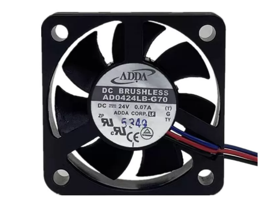 Picture of ADDA AD0424LB-G70 Server-Square Fan DC 24V 0.07A, 40x40x20mm, 3-Wire