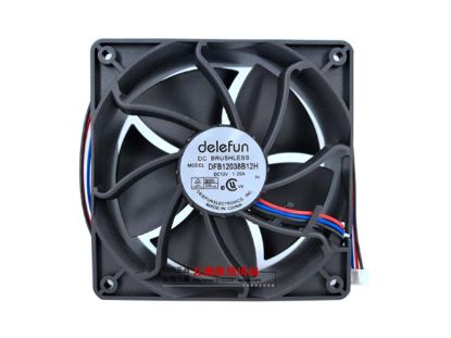 Picture of delefun DFB12038B12H Server-Square Fan DFB12038B12H