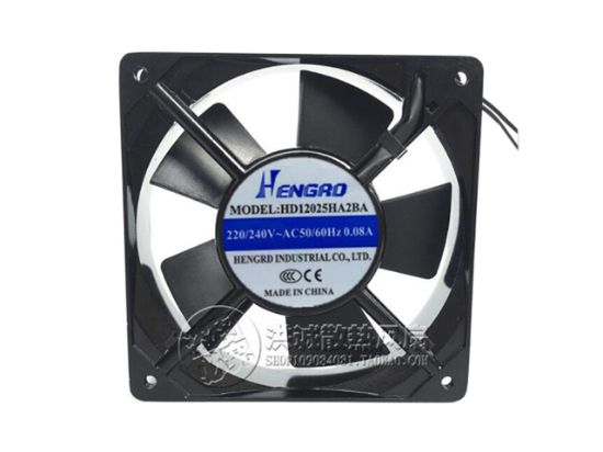 Picture of HENGRD HD12025HA2BA Server-Square Fan HD12025HA2BA, Alloy