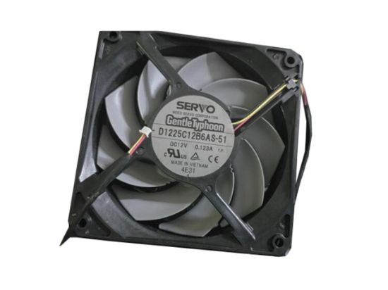 Picture of Japan Servo D1225C12B6AS-51 Server-Square Fan D1225C12B6AS-51