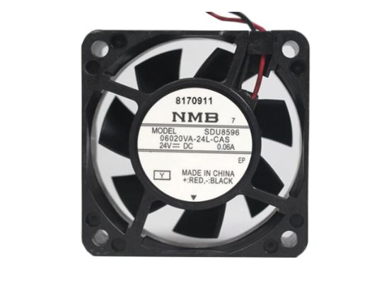 Picture of NMB-MAT / Minebea 06020VA-24L-CAS Server-Square Fan 06020VA-24L-CAS, SDU8596