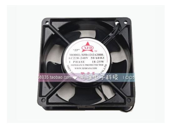 Picture of XFD XFD-1212A2HBL Server-Square Fan XFD-1212A2HBL, Alloy