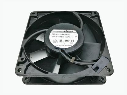 Picture of ebm-papst W2K121-AA01-53 Server-Square Fan W2K121-AA01-53, Alloy