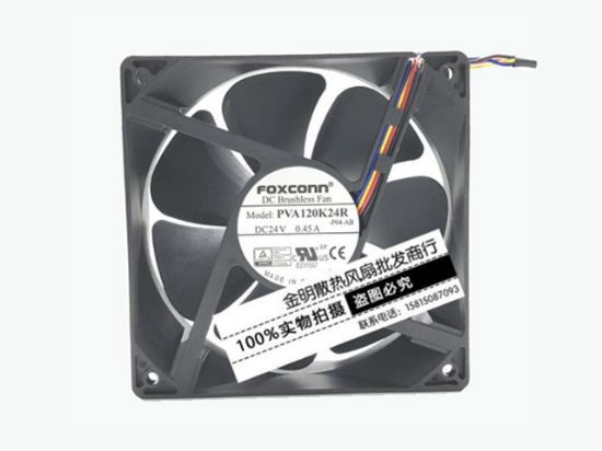 Picture of Foxconn PVA120K24R Server-Square Fan PVA120K24R, -P04-AB
