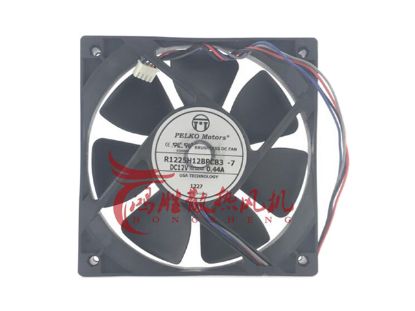 Picture of PELKO R1225H12BPCB3 Server-Square Fan R1225H12BPCB3, -7