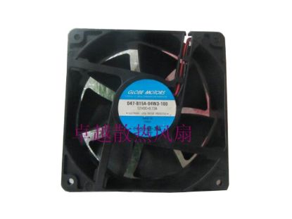 Picture of GLOBE MOTORS D47-B15A-04W3-100 Server-Square Fan D47-B15A-04W3-100