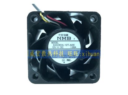 Picture of NMB-MAT / Minebea 04028DA-12T-AKK Server-Square Fan 04028DA-12T-AKK, 1