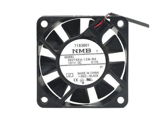 Picture of NMB-MAT / Minebea 06015KA-12M-BA Server-Square Fan 06015KA-12M-BA, 01