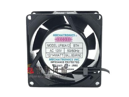 Picture of FULLTECH UF-80A12 Server - Square Fan sq120x120x38, 120V 14W