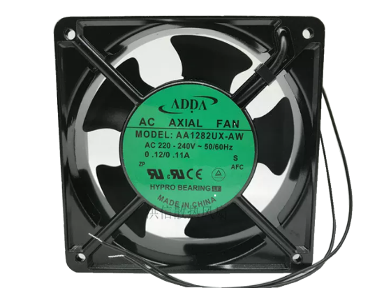 Picture of ADDA AA1282UX-AW Server - Square Fan Steel, S, sq120x120x38, 2w, AC 240V 0.11A