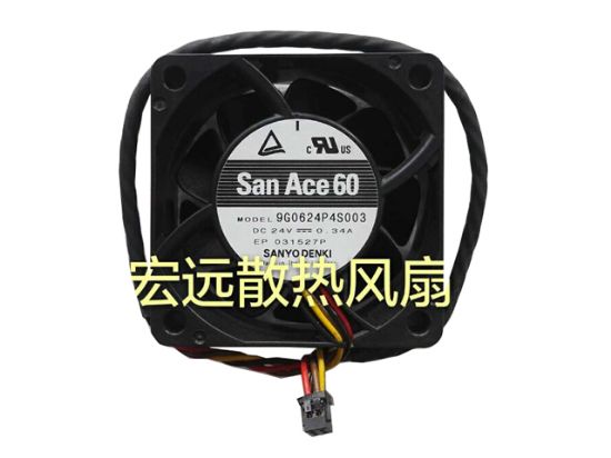 Picture of Sanyo Denki 9G0624P4S003 Server-Square Fan 9G0624P4S003