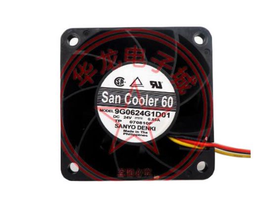 Picture of Sanyo Denki 9G0624G1D01 Server-Square Fan 9G0624G1D01