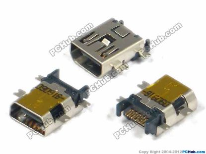 Picture of PCH Jack & Plug Jack- USB Mini 10-pin, Shen plate, H1.5mm