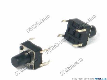Picture of UPH Component Switch- Push Button  button switch, 6x6x8mm, DIP 4 pin