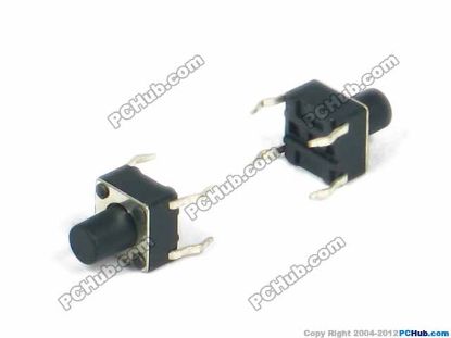 Picture of UPH Component Switch- Push Button  button switch, 6x6x7.5mm, DIP 4 pin
