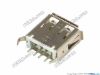 Picture of UPH Jack & Plug Jack- USB  USB Jack, 180-degree DIP, 13x13x6mm