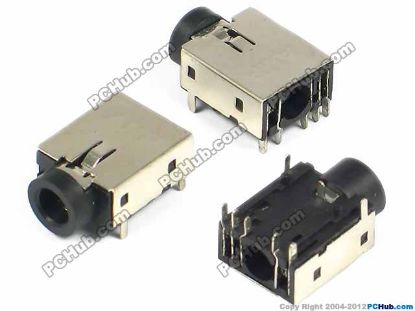 Picture of PCH Jack & Plug Jack- Audio 3.5mm (Laptop) SJ-344, Black