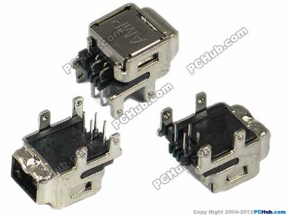 Picture of PCH Jack & Plug Jack- FireWire  AMP, 4-pin, With four fixed legs