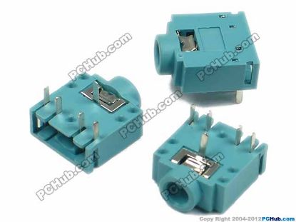 Picture of UPH Jack & Plug Jack- Audio 3.5mm (Laptop) 3.5mm Audio Jack, 5-pin, 14x12x6mm