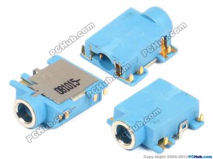 Picture of UPH Jack & Plug Jack- Audio 3.5mm (Laptop) S, Light green, 15x13x5mm LxWxH