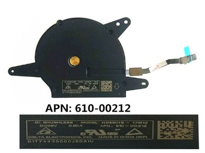 Picture of Apple MacBook Air Retina 2018 A1932 Cooling Fan ND55C15, 17B12 APN:610-00212