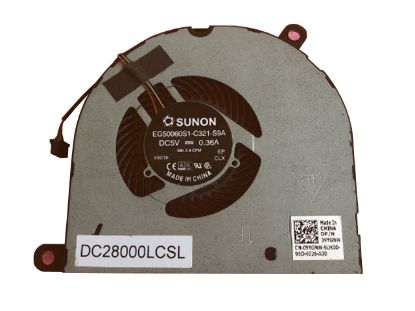 Picture of Dell Cooling Fan (Dell) Cooling Fan 09YGNW, EG50060S1-C321-S9A, DC28000LCSL
