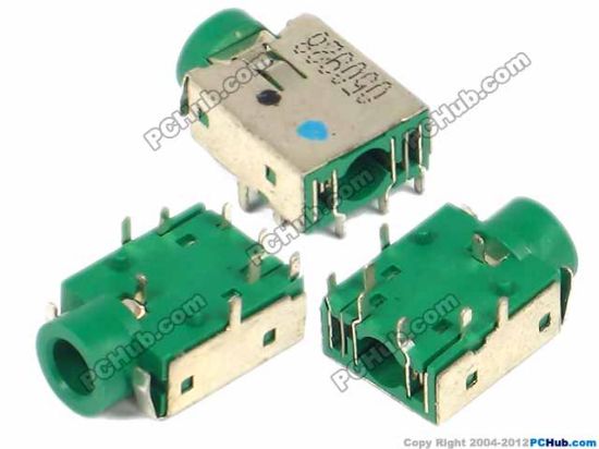 Picture of UPH Jack & Plug Jack- Audio 3.5mm (Laptop) 15x9.5x5mm, Dark Green, For Lenovo