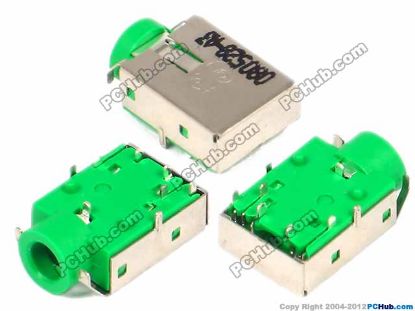 Picture of UPH Jack & Plug Jack- Audio 3.5mm (Laptop) 14x9.5x5mm, Green, For Lenovo