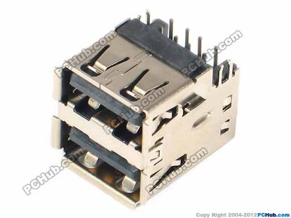 Picture of UPH Jack & Plug Jack- USB  Double Layer USB Jack, Reversed, H11.5
