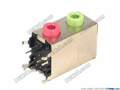 Picture of UPH Jack & Plug Jack- Audio 3.5mm (Laptop) 2-hole Audio Jack