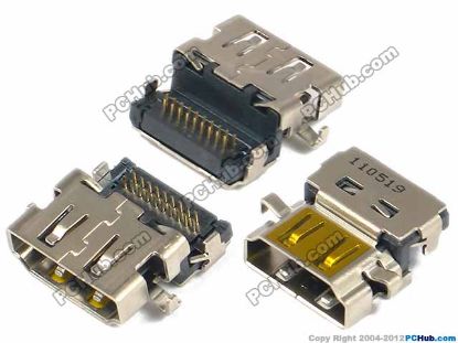 Picture of UPH Jack & Plug Jack- Video / Display Shen plate,  H3.0mm, 16x15x7mm