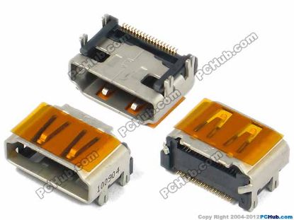 Picture of UPH Jack & Plug Jack- Video / Display SMD Pin, 10x15x7.5mm