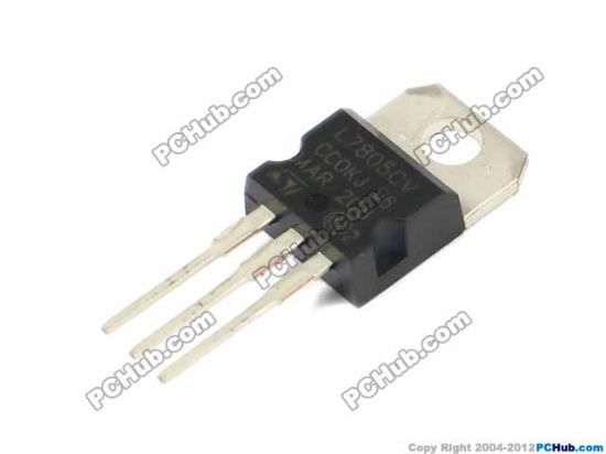 Picture of St Micro Electronics TO-220 Regulators- Negative Voltage L7805CV